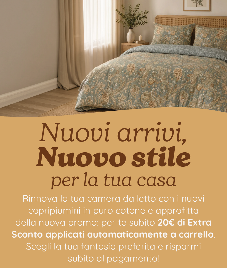 20€ DI EXTRA SCONTO SUI NUOVI ARRIVI