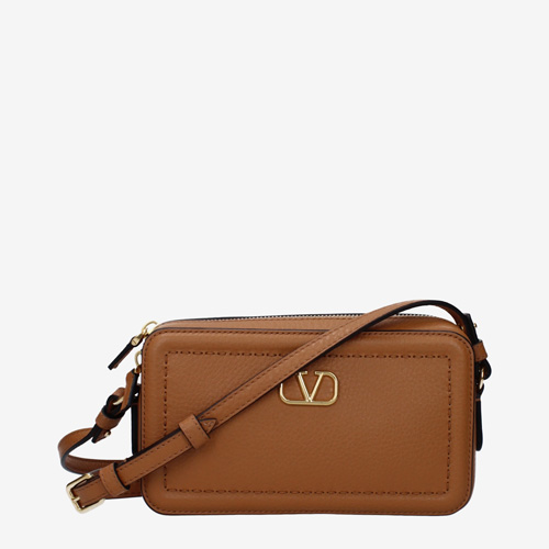 Valentino Garavani Crossbody Bags Women Leather Brown/Almond
