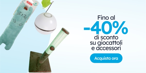 Giochi e accessori per gatti.