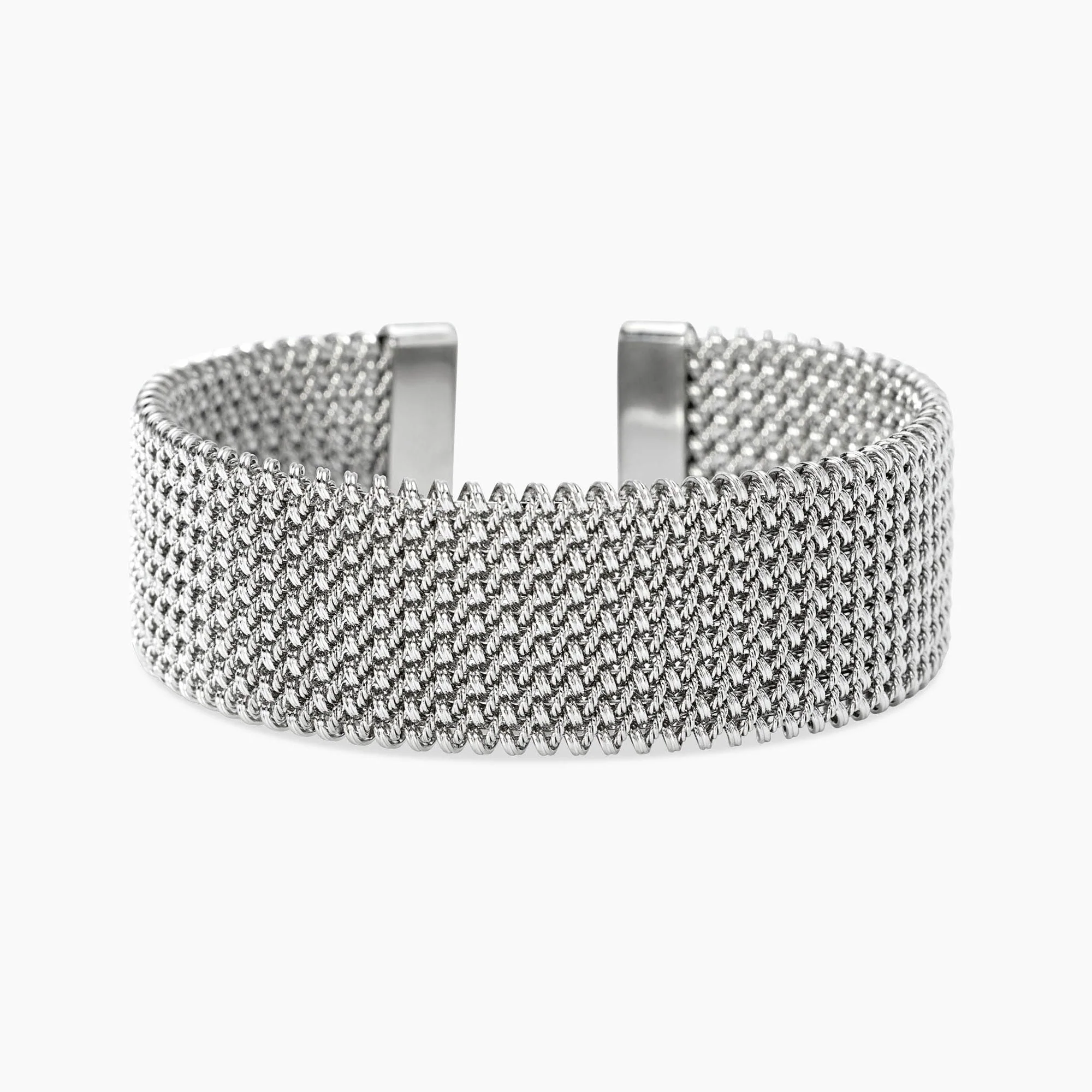 Image of Bracciale cuff con maglia mesh STYLE 61