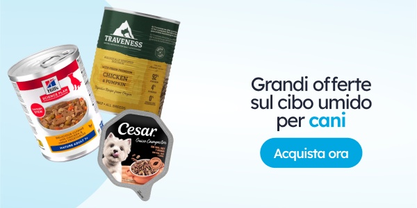 Promozioni sull'umido per cani.