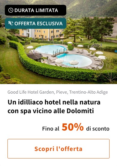 Un idilliaco hotel nella natura con spa vicino alle Dolomiti