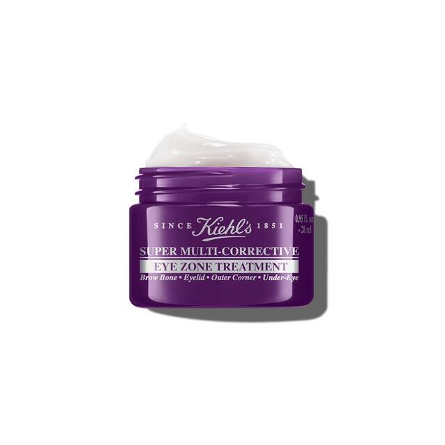 Vasetto viola Kiehl's Super Multi-Corrective Eye Zone Treatment aperto
