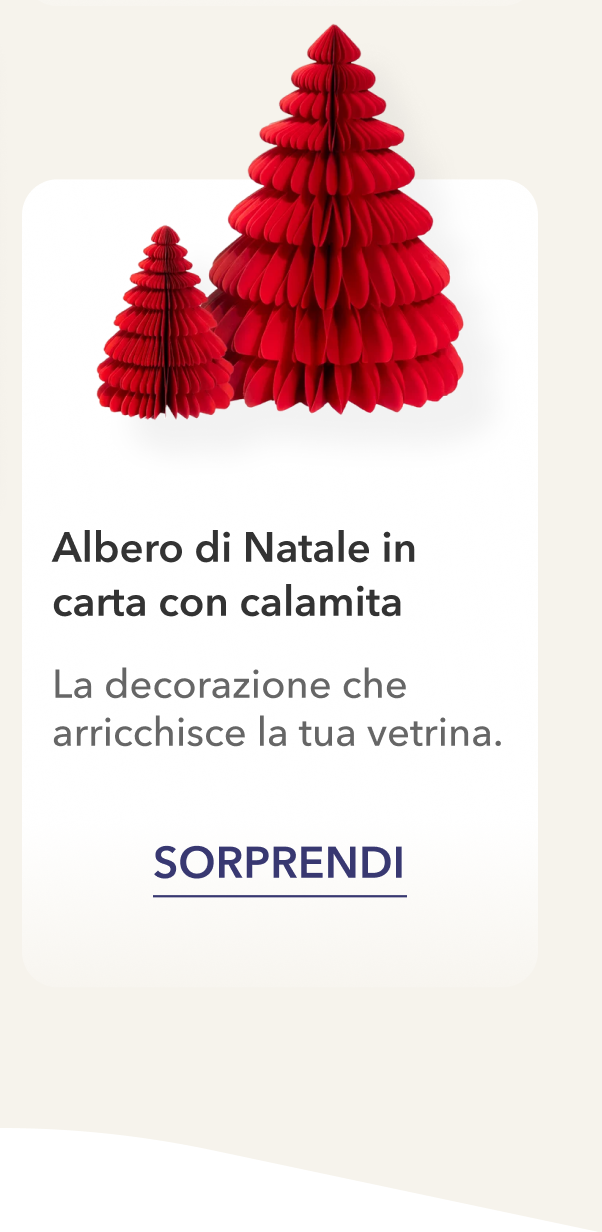 Albero di Natale in carta con calamita
