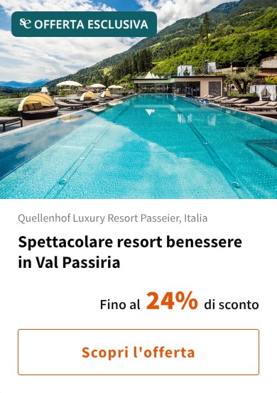 Spettacolare resort benessere in Val Passiria