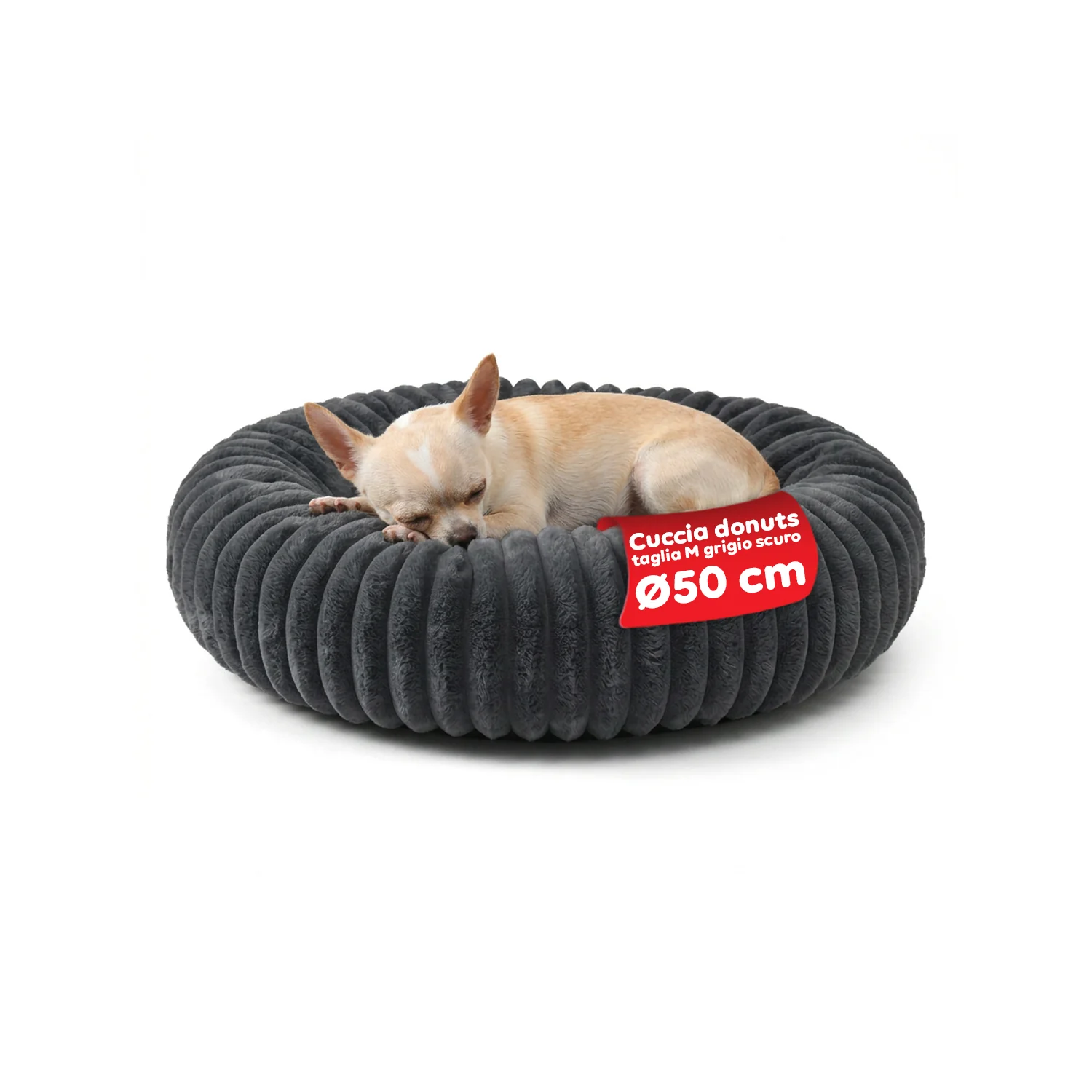 Image of Cuccia Donut Morbida e Confortevole per Cani e Gatti