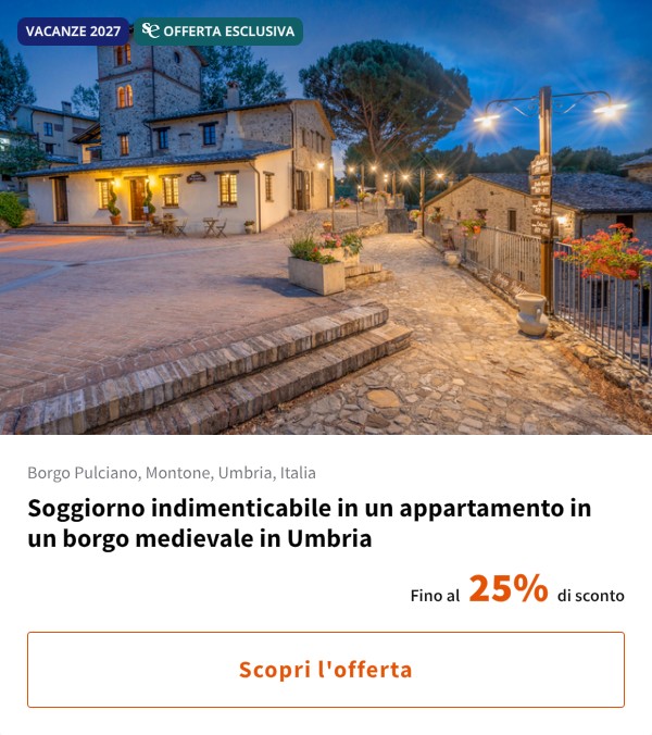 Soggiorno indimenticabile in un appartamento in un borgo medievale in Umbria