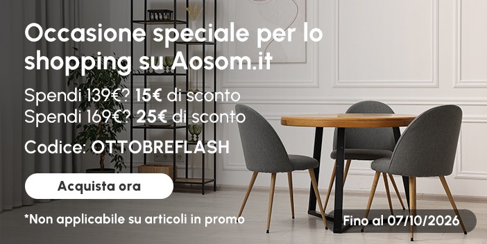 Sconto Flash: 10€ per ordini superiori a 99€