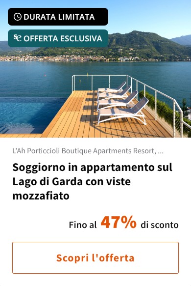 Soggiorno in appartamento sul Lago di Garda con viste mozzafiato