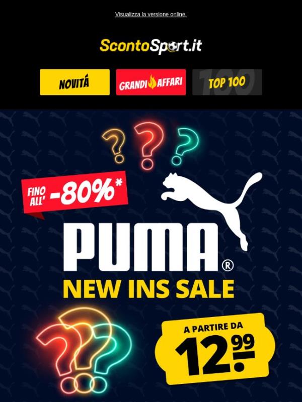 Nuove offerte PUMA in saldo a partire da 12,99 €! 🔥