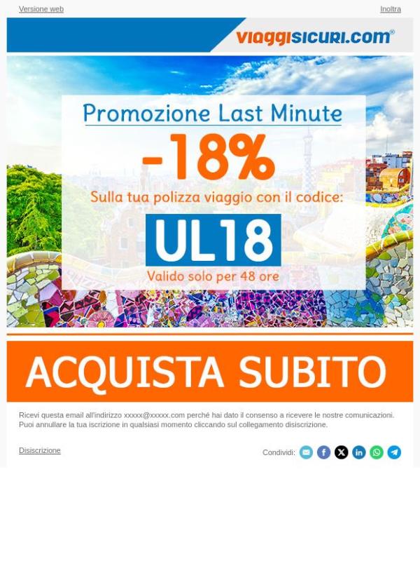 - 18% su tutte le nostre polizze!