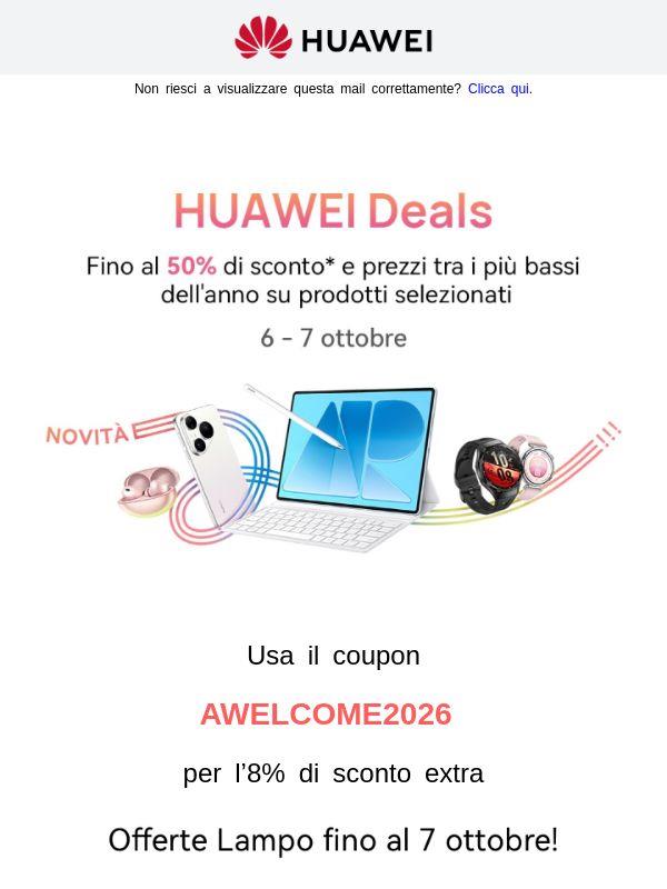HUAWEI Deals solo fino a domani
