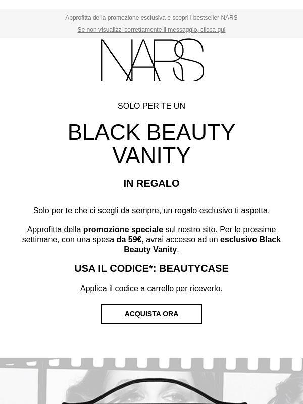 Scopri un Black Beauty Vanity in regalo, solo per te 🎁