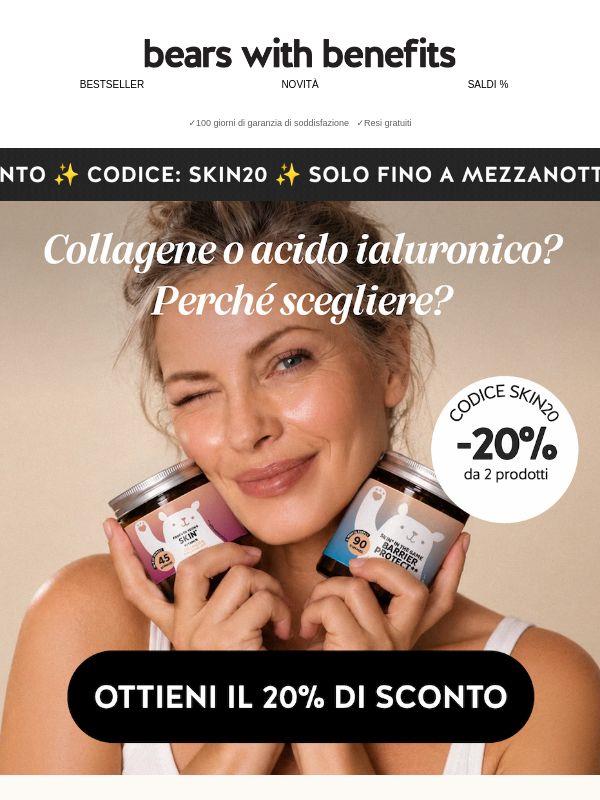 Collagene o acido ialuronico? Perché scegliere?