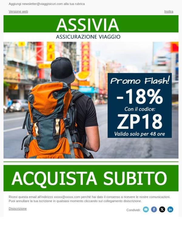 -18% su tutte le nostre polizze!