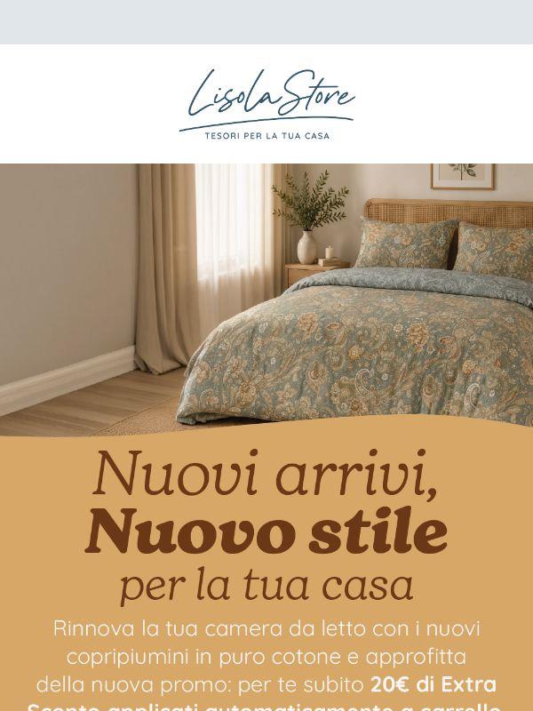 🌙 Scopri la nuova collezione di copripiumini: per te un extra sconto immediato di €20