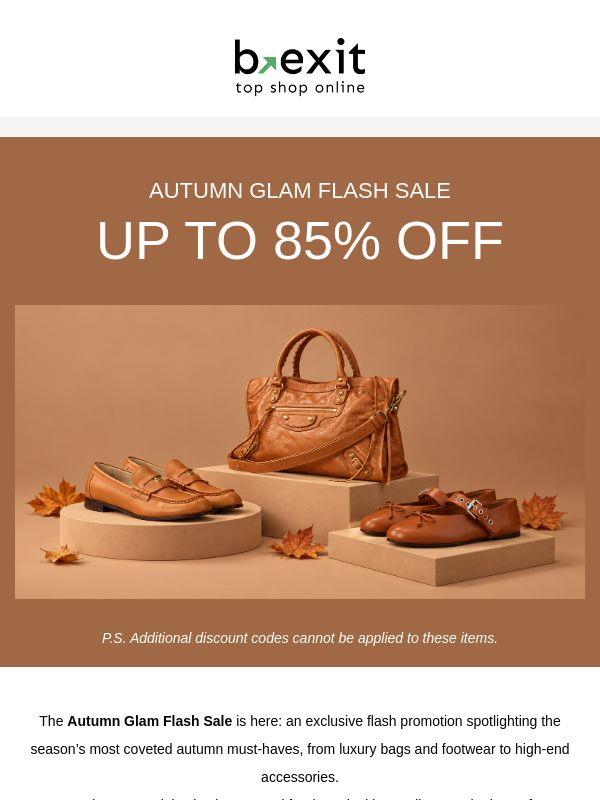⚡ Autumn Glam Flash Sale: 72 Hours of Style & Special Collections