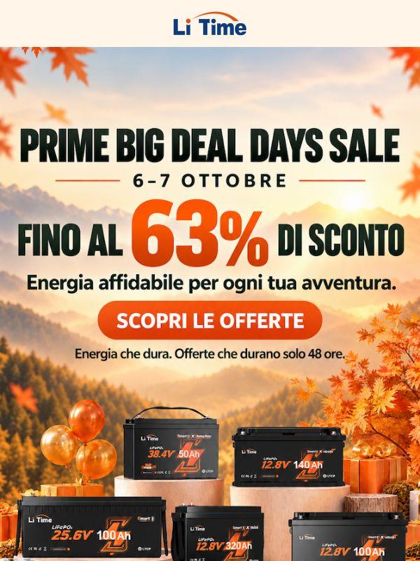 🚀 Il massimo sconto del Prime Day LiTime: fino al 63%!