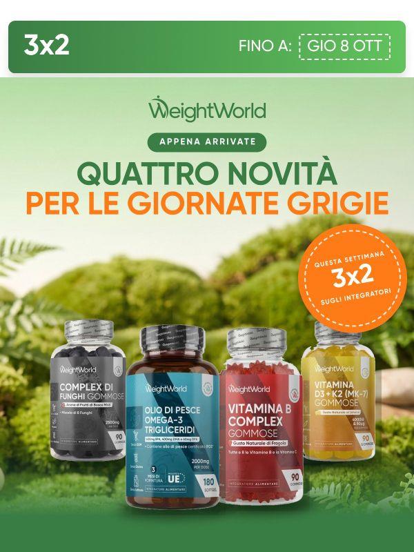 4 novità e un 3x2 per provarle
