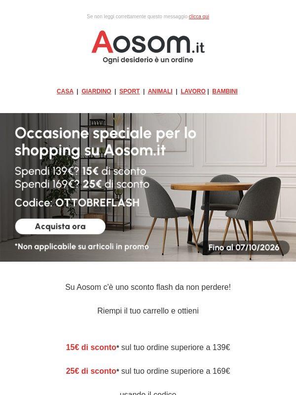 Fino a 25€ di sconto sul tuo shopping