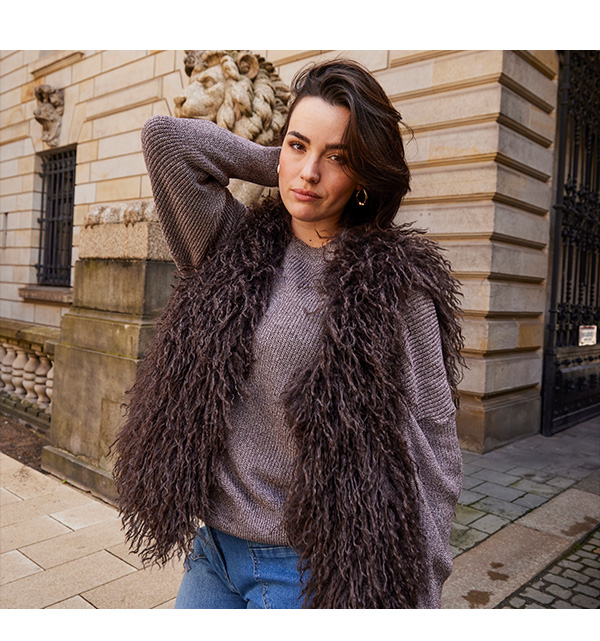 Gilet in pelliccia sintetica per look autunnali alla moda