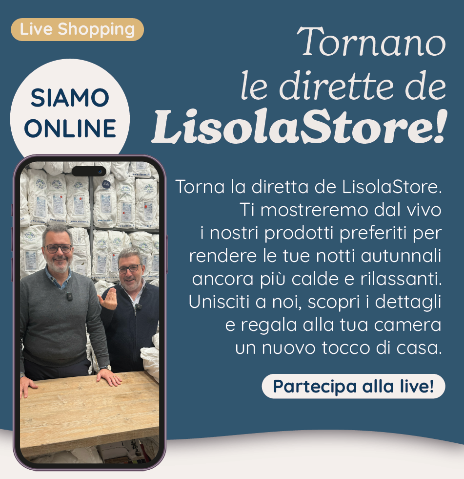 TORNANO LE DIRETTE DE LISOLASTORE