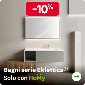 Solo con Homy: bagni serie Eklettica -10%
