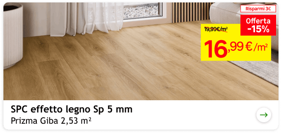 SPC effetto legno 16,99 &euro;/m2