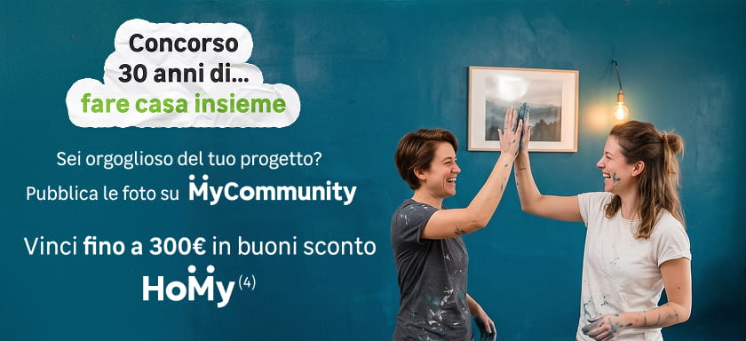 Homy: concorso 30 anni di fare casa insieme