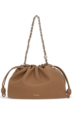 Flamenco medium leather clutch