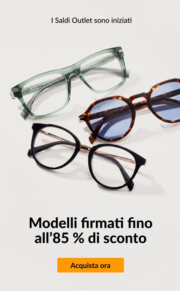 Modelli firmati fino all’85 % di sconto