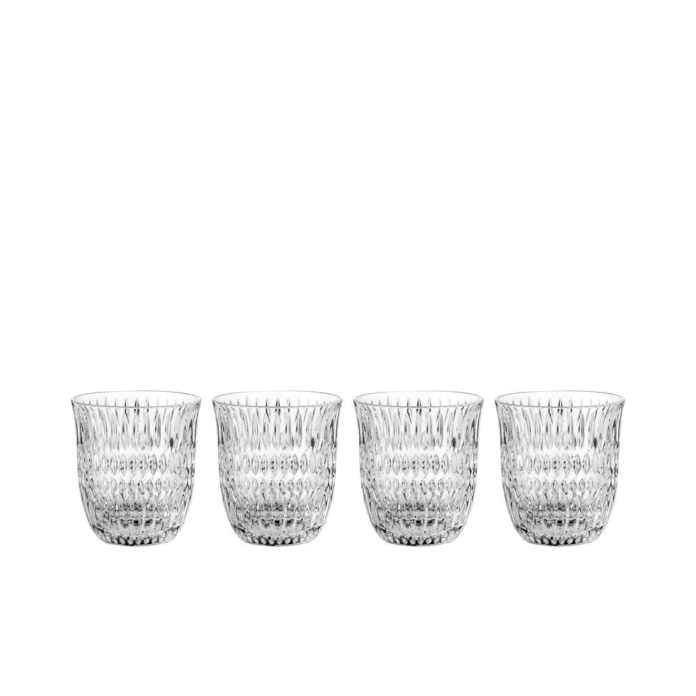 23.5 cl - Ethno Bicchiere Acqua In Vetro Cristallino - Set 4 Pz