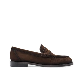 Tamaris Mocassini Donna Tacco Basso in Camoscio Marrone