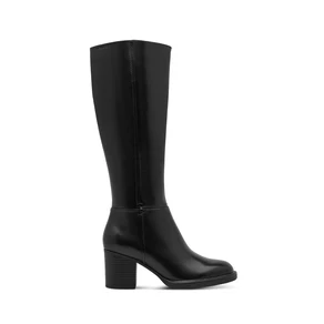 Stivale Donna con Tacco in Pelle Nera | Tamaris