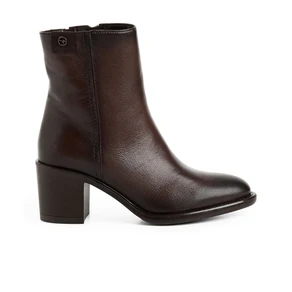Tamaris Stivaletti Tronchetti Donna con Tacco in Pelle Marrone