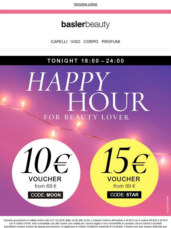 È ora del tuo Beauty Happy Hour