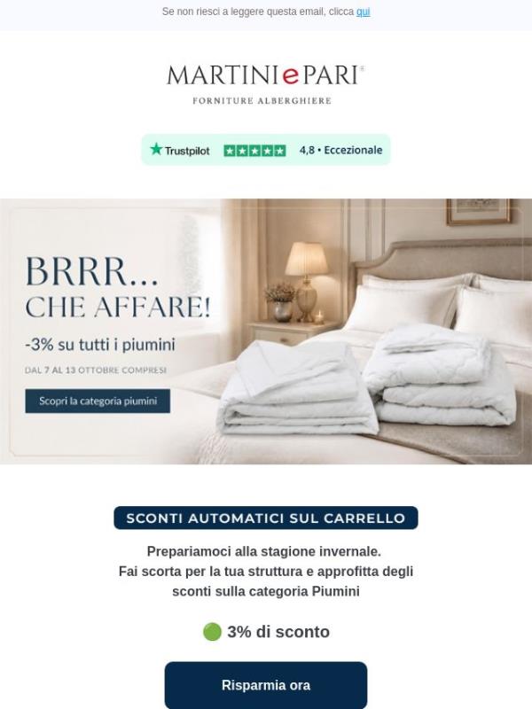 BRRR… che affare! ❄️ Piumini scontati per l’inverno