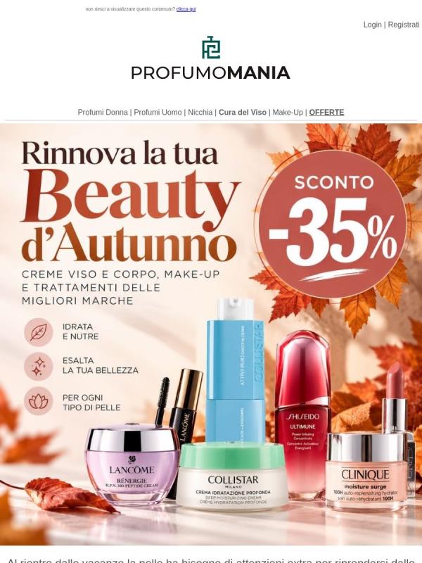 Rinnova la tua Beauty d'autunno | Sconti dal 35% al 70%💆‍♀️