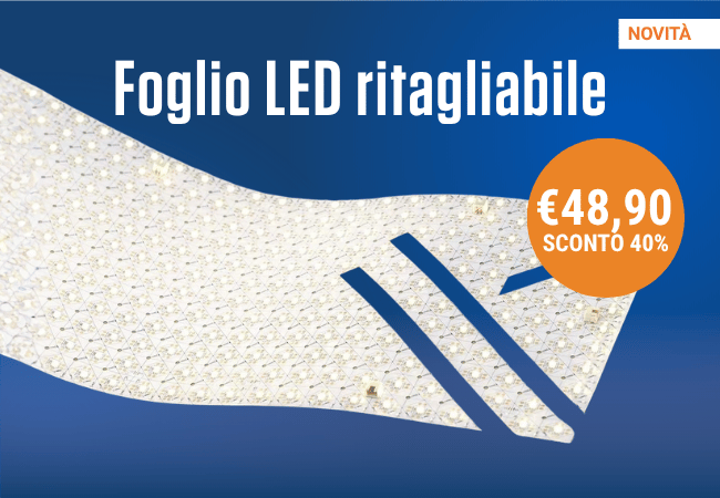 Foglio LED Ritagliabile