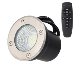 Faretto da giardino a LED da incasso 5W IP65 CCT (colore della luce regolabile) con telecomando Faretto da giardino a LED da incasso 5W IP65 CCT (colore della luce regolabile) con telecomando