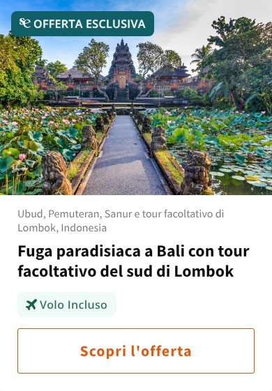 Fuga paradisiaca a Bali con tour facoltativo del sud di Lombok