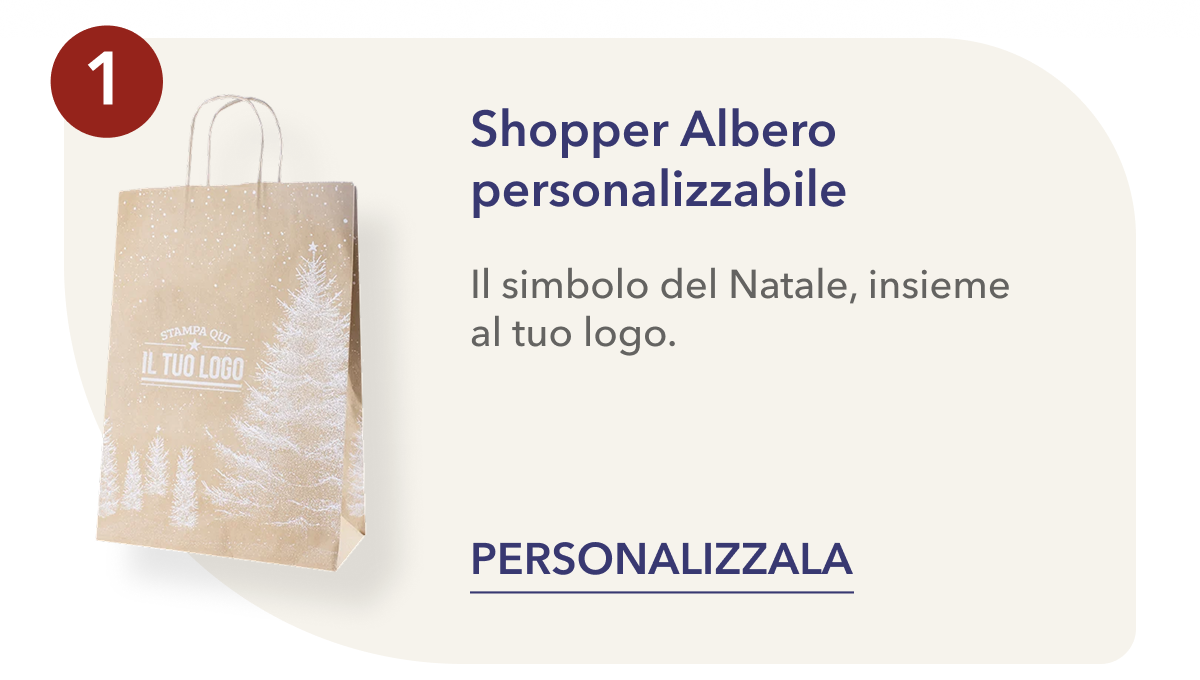 Shopper albero personalizzabile
