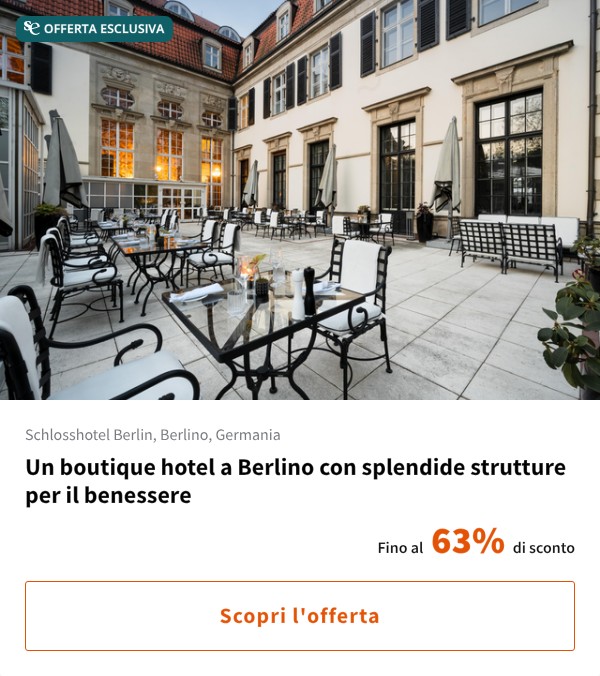 Un boutique hotel a Berlino con splendide strutture per il benessere