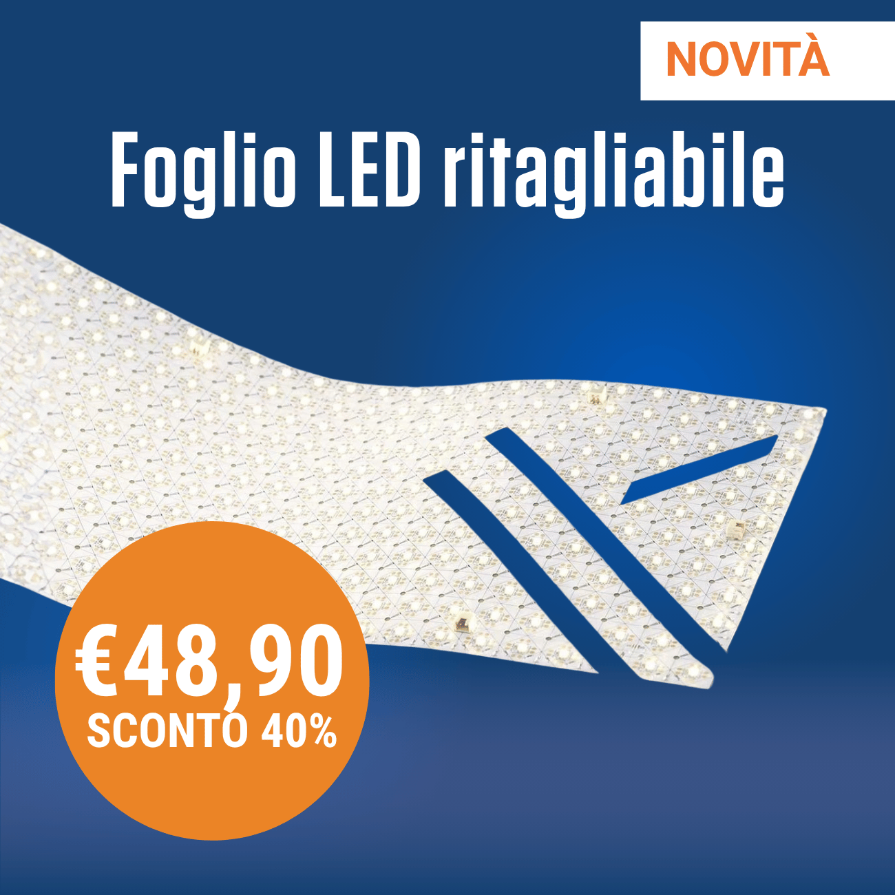Foglio LED Ritagliabile