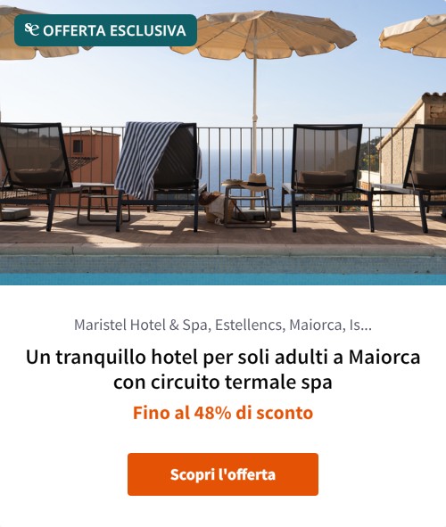Un tranquillo hotel per soli adulti a Maiorca con circuito termale spa