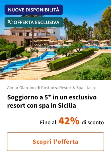 Soggiorno a 5* in un esclusivo resort con spa in Sicilia