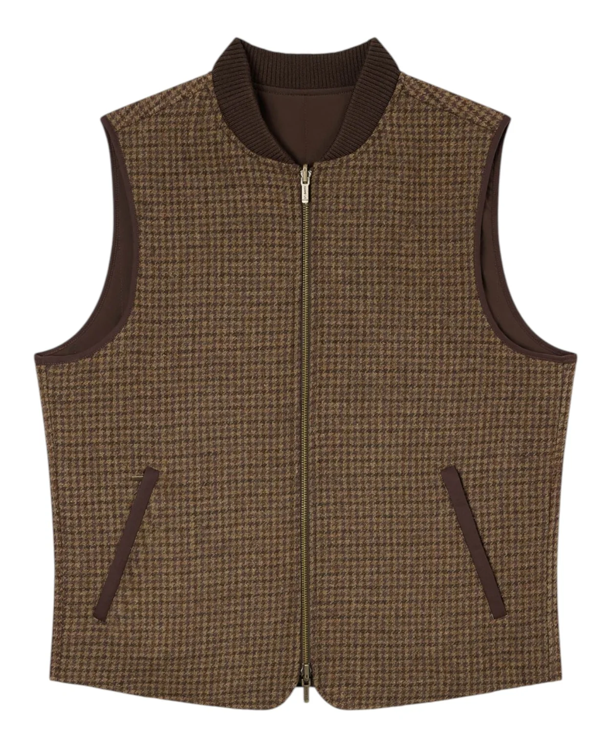 Mc2 Saint Barth — Gilet Spencer Reversibile in Lana Pied de Poule per Uomo