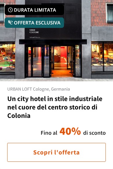 Un city hotel in stile industriale nel cuore del centro storico di Colonia