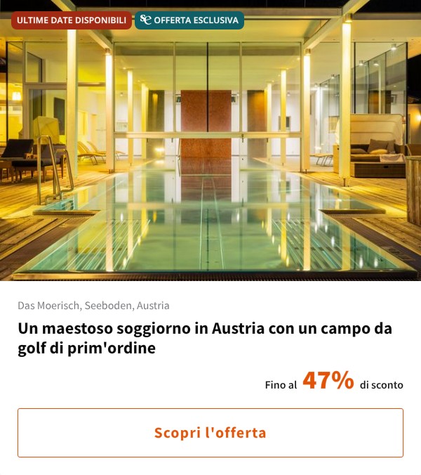 Un maestoso soggiorno in Austria con un campo da golf di prim'ordine