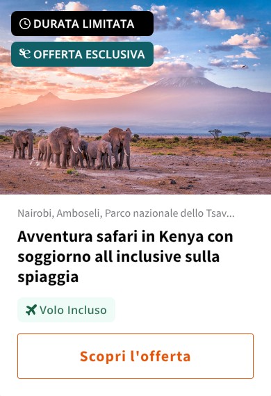 Avventura safari in Kenya con soggiorno all inclusive sulla spiaggia